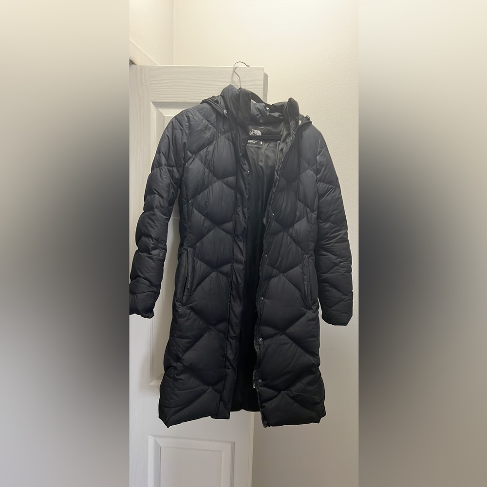 North face long puffer parka